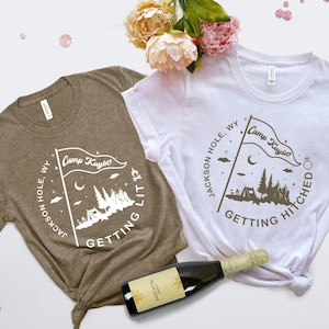 Personalized Camp Bachelorette Shirt, Bachelorette Party Shirts, Camping Bridal Party Shirt, Bridesmaid Gifts, Outdoor Bachelorette Shirt
