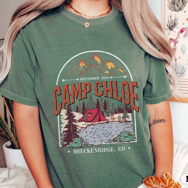 Vintage Camp Bachelorette Shirt, Camping Bachelorette Party Shirts, Mountain Bride Shirt, Custom Bridal Party Gifts, Camp Themed Bach Shirt