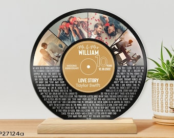 Valentines Day Gift For Him, Personalized Vinyl Record, Personalized Record With Photo, Couple Gifts, Photo Song Record, Custom Vinyl Record