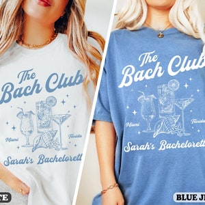 Beach Bachelorette Party Shirts, Personalized Luxury Bachelorette Merch, Social Cocktail Club, Bridal Party Tee, Custom Bachelorette Shirts