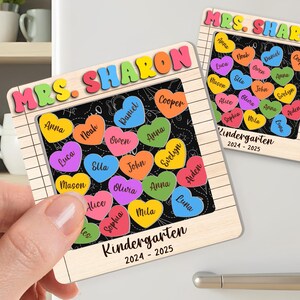 Personalized Teacher Apple Magnet, Thank You Teacher Gifts, Back To School Gifts, Teacher Apple Sign, Teacher Appreciation Gift From Student
