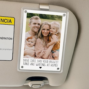 Custom Photo Car Visor Clip, Fathers Day Visor Clip, Drive Safe Daddy Visor Clip, Visor Clip For Dad, Fathers Day Gift for Husband, Dad Gift