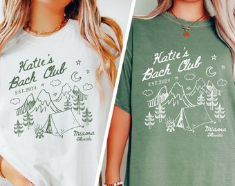 Camp Bachelorette Party Shirt, Vintage Camping Bachelorette Shirt, Mountain Bride Shirt, Camp Bachelorette Hiking Shirt, Bridal Party Shirt