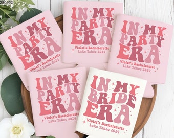 Bachelorette Party Can Coolers, In My Bride Era, Personalized Bridal Drink for a Fiesta, Custom Wedding Party Can Cooler, Bridal Party Favor