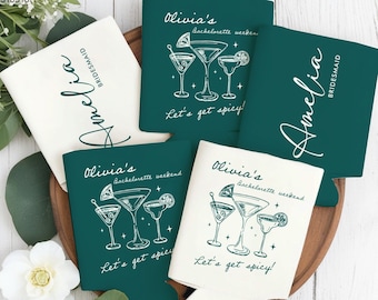 Custom Beach Bachelorette Party Can Coolers, Beach Party Can Cooler, Bridal Party Favors, Wedding Party Decor, Can Holders, Bridesmaid Gifts