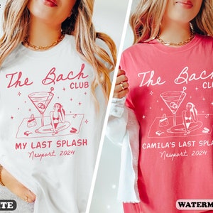 Beach Bachelorette Shirts, Custom Bachelorette Party Shirts, Bride Last Splash Shirt, Luxury Bachelorette Merch, Bridal Party Gifts image 3