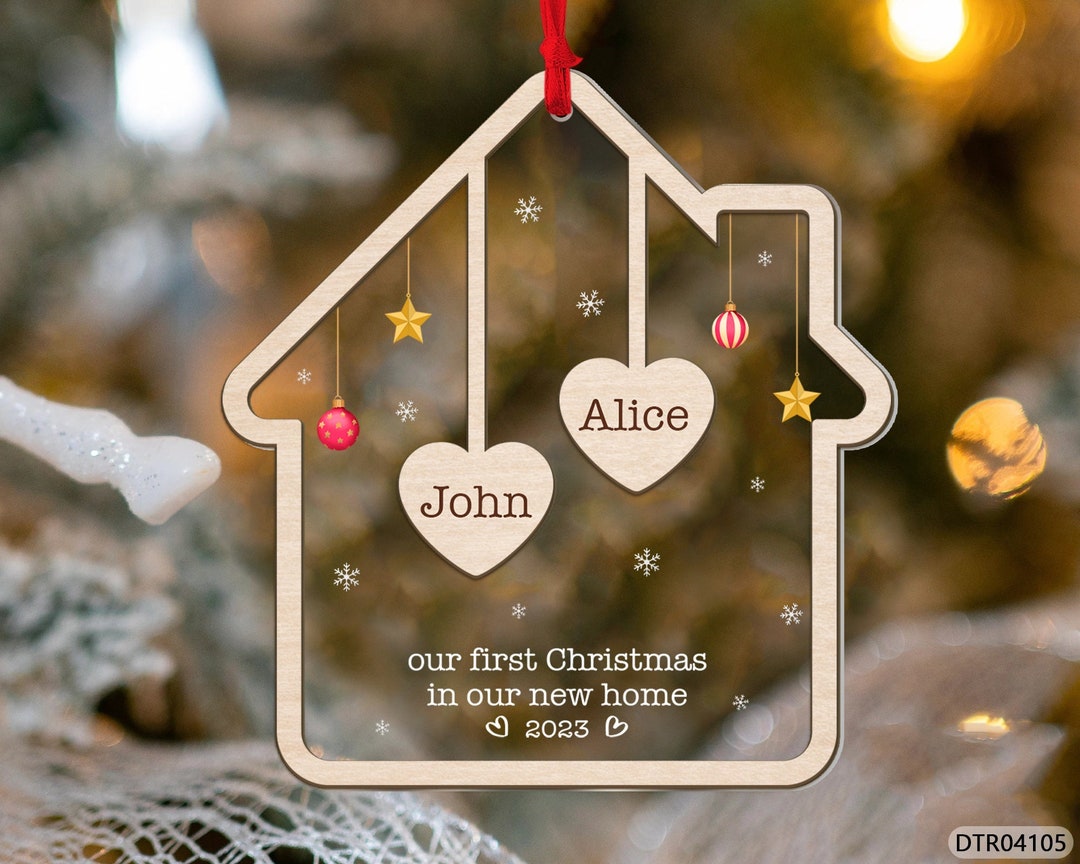 Personalized New Home Ornament 2023, Custom First House Ornament