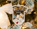 Baby's First Christmas Ornament, Baby 1st Christmas Ornament, Custom Baby Name, Custom Newborn Gift, 4D Shake Babies Ornament, Baby Keepsake