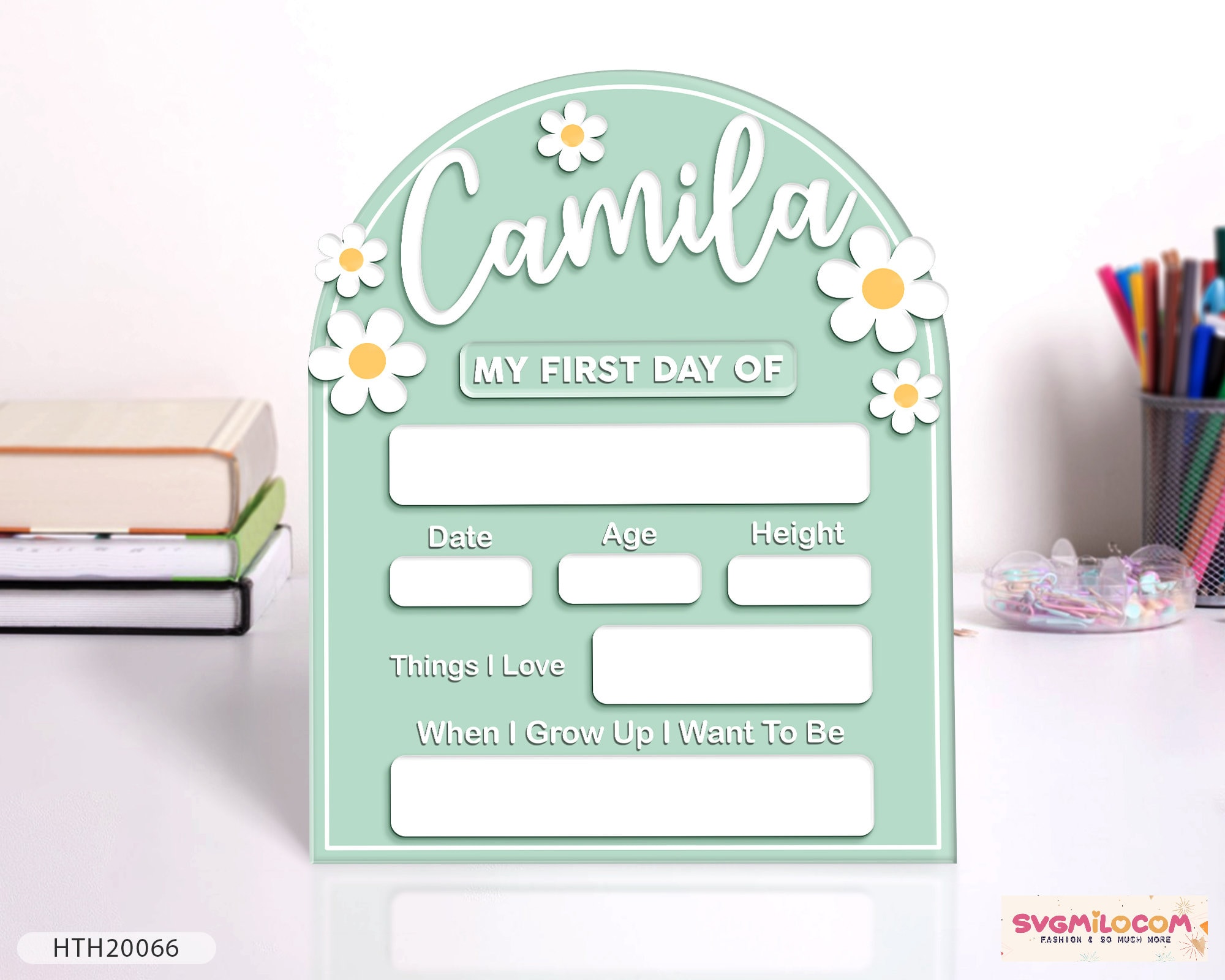 First Day Of School Sign, Personalized Back To School Sign, Kindergarden First Day Sign, Acrylic 1st Day School Sign, Kids School Board