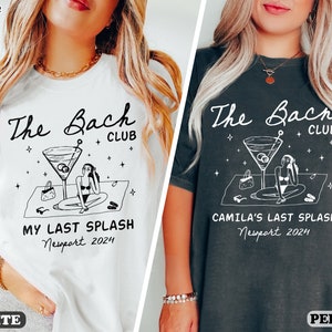 Beach Bachelorette Shirts, Custom Bachelorette Party Shirts, Bride Last Splash Shirt, Luxury Bachelorette Merch, Bridal Party Gifts image 6