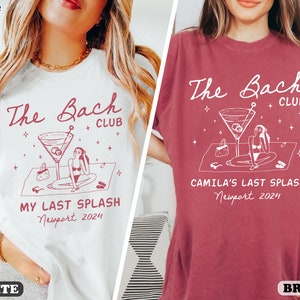 Beach Bachelorette Shirts, Custom Bachelorette Party Shirts, Bride Last Splash Shirt, Luxury Bachelorette Merch, Bridal Party Gifts image 8