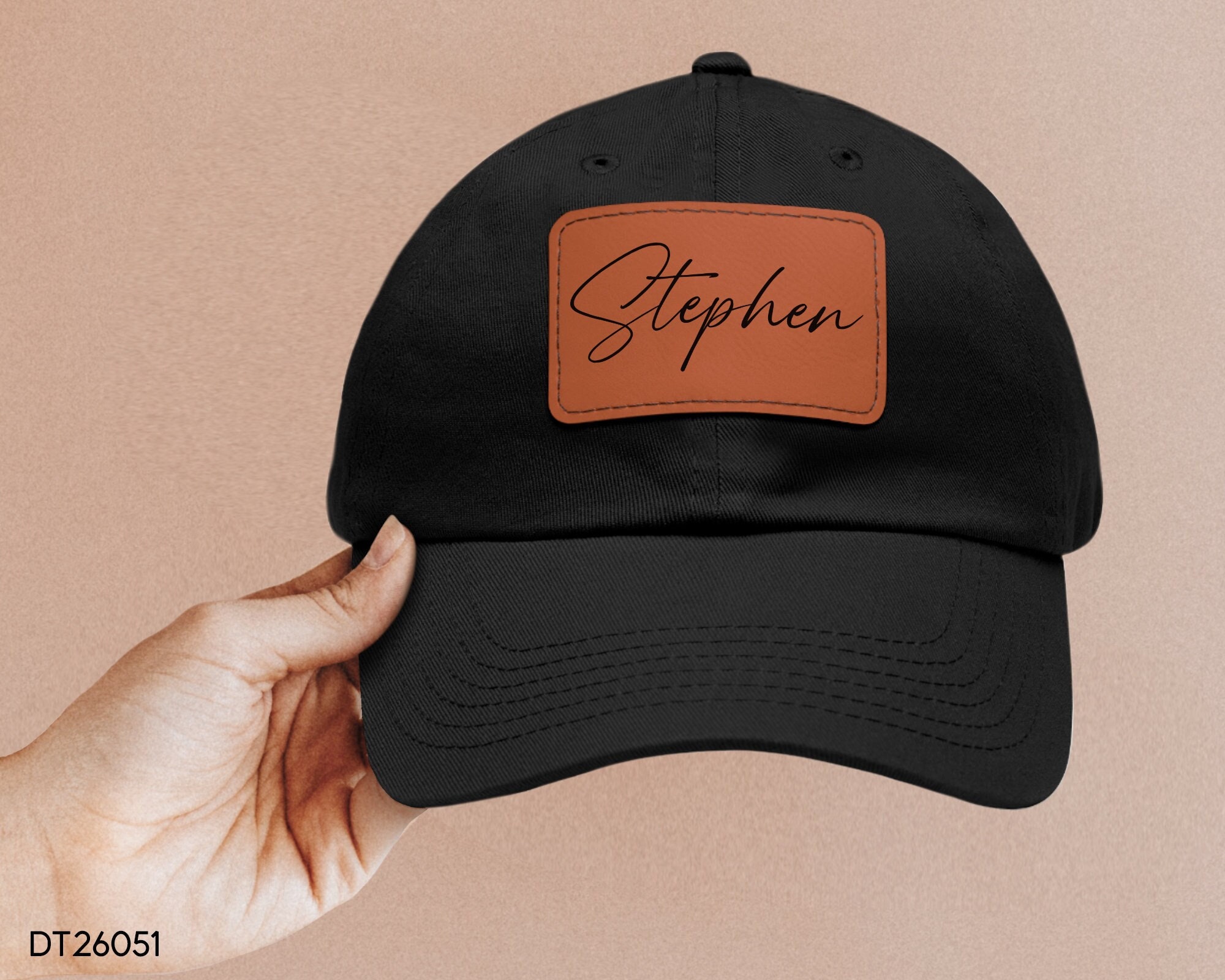 Discover Personalized Fathers Day Gift, Gift For Daddy, Custom Hat For Daddy With Name, Papa Leather Hat