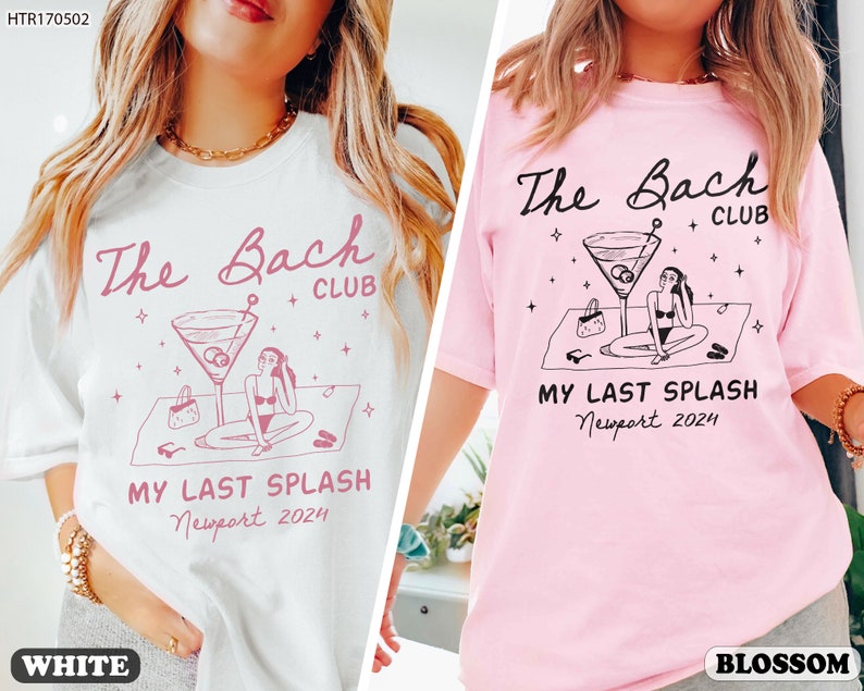Beach Bachelorette Shirts, Custom Bachelorette Party Shirts, Bride Last Splash Shirt, Luxury Bachelorette Merch, Bridal Party Gifts image 2