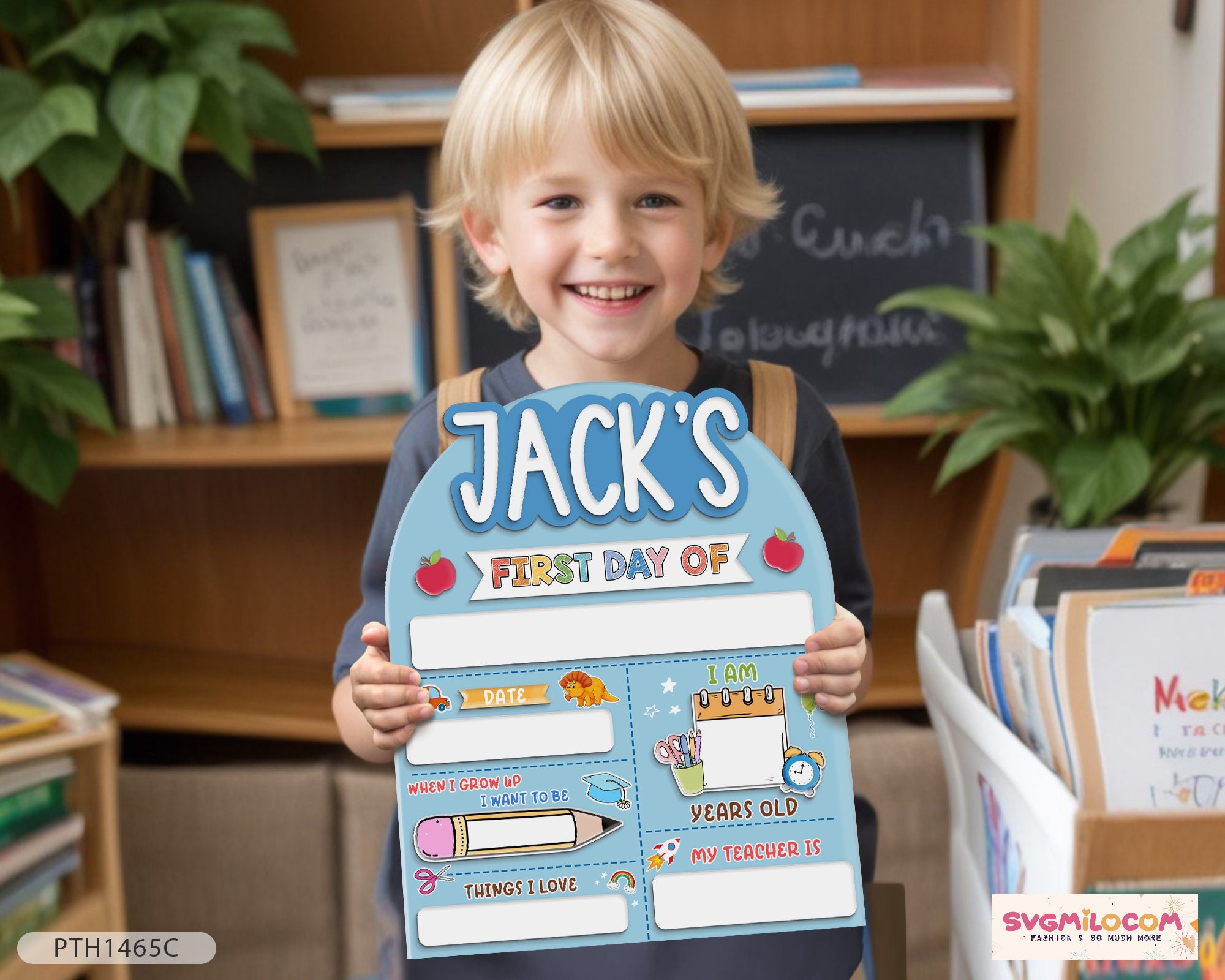 Customized First And Last Day School Sign, Back to School Sign For Boys,  Kindergarten 1st Day of School Sign, First Day School Acrylic Sign