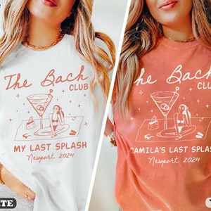 Beach Bachelorette Shirts, Custom Bachelorette Party Shirts, Bride Last Splash Shirt, Luxury Bachelorette Merch, Bridal Party Gifts image 7