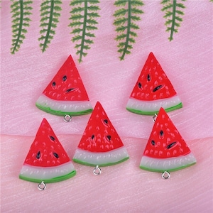 300-Pack Watermelon Charms - 9x17mm Antique Silver Jewelry Making Pendants For DIY