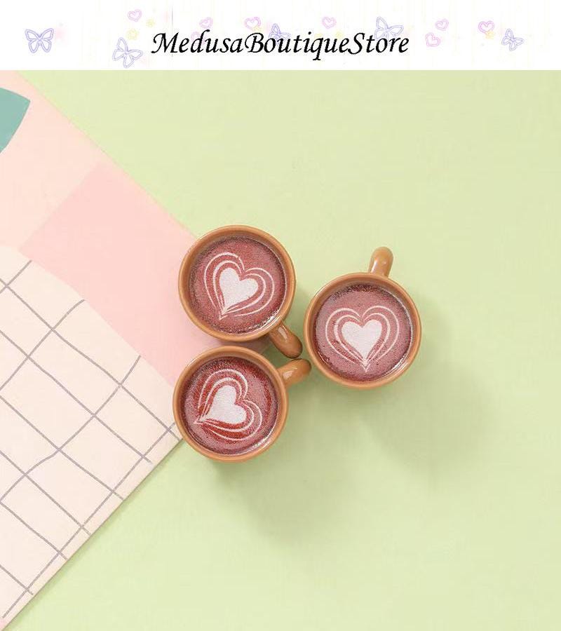 24 Ciondoli In Resina A Forma Di Tazza Da Caffè 3D – Graziosi Mini Ciondoli Con Chicchi Per Creare Gioielli, Collane, Portachiavi E Decorazioni Fai Da Te - 2