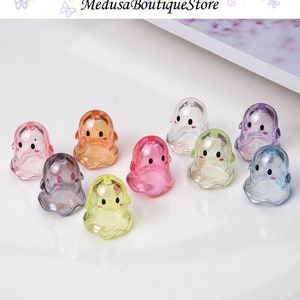 20pcs Funny Ghost Beads, Color Ghost Beads Pendant, DIY Bracelet Necklace Earring Jewelry Findings Craft