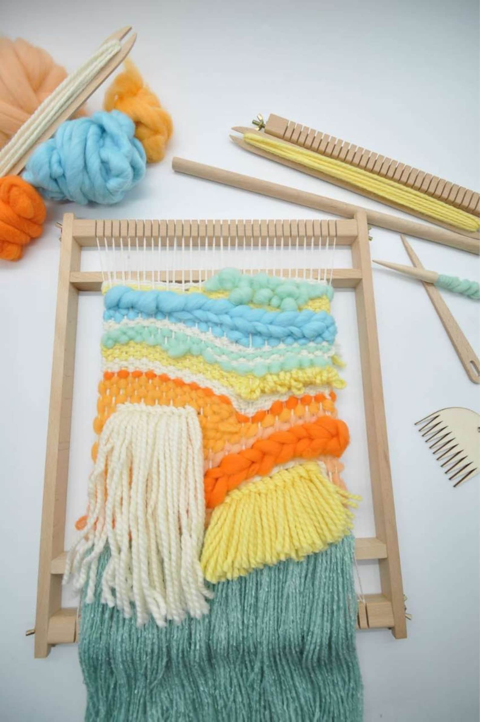 Weaving Loom Kit Beginner Tapestry Kit Beginner Weaving Etsy