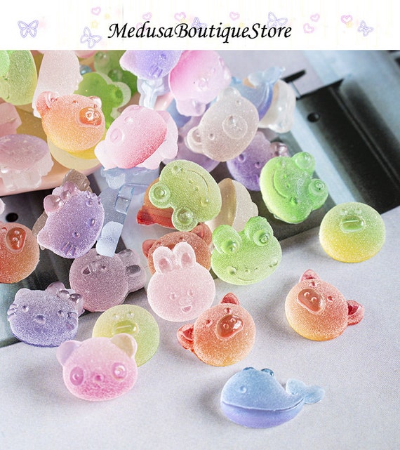 Slime Charms Cartoons Charms Cute Set - Mixed Lot Assorted Cartoons Kawaii Charms Resin Flatback Cute Sets for DIY Crafts Making,Decorations