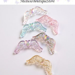 20pcs Angle Wings Beads, Color Wings Beads Pendant, DIY Bracelet Necklace Earring Jewelry Findings Craft