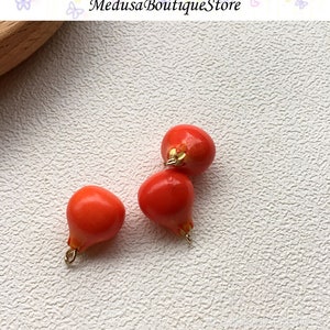 5pcs Grape Charms, Pomegranate Charms, Resin Fruit Charms Pendant, DIY ...