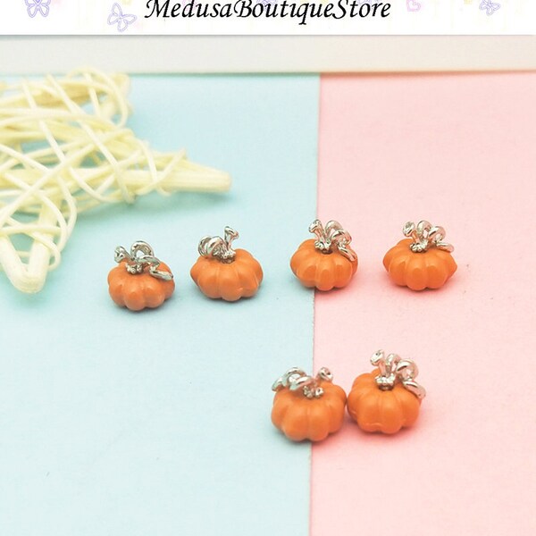 5pcs Pumpkin Charms, Alloy Pumpkin Pendant, Charms Pendant, DIY Bracelet Necklace Earring Jewelry Findings Craft