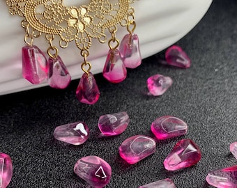 25pcs Pomegranate Seed Beads, Resin Fruit Beads Pendant, DIY Bracelet Necklace Earring Jewelry Findings Craft