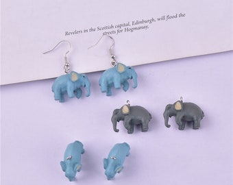 5pcs Elephant Charms,  Elephant Pendant, DIY Jewelry Accessories, Bracelet Necklace Earring Craft Supplies