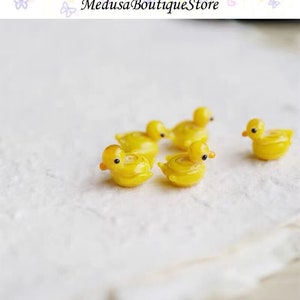 5pcs Duck Beads, Cute Duck Beads Pendant, DIY Bracelet Necklace Earring Jewelry Findings Craft