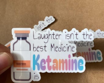 Ketamine Laminated Sticker | Vet Med Nurse Anesthesia Gift