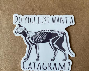 Catagram Veterinary Sticker | Funny Vet Tech Gift