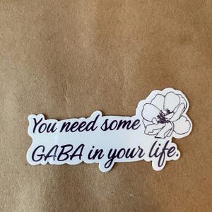 Gabapentin Flower Sticker | Vet Med, Vet Tech Gift