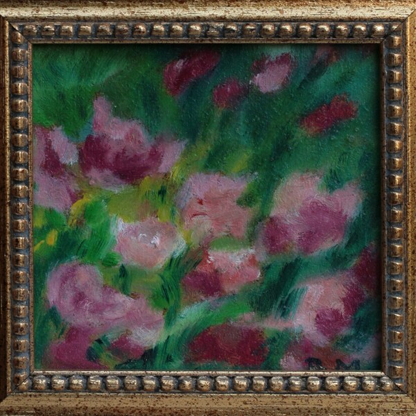 Tableau floral décoratif - Peinture à l'huile "Fleurs II"