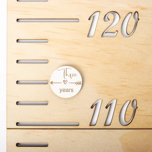 Height Chart Markers,Antique White Arrow Markers, Growth Chart Add-On, Age Height Marker Arrows, Growth Chart