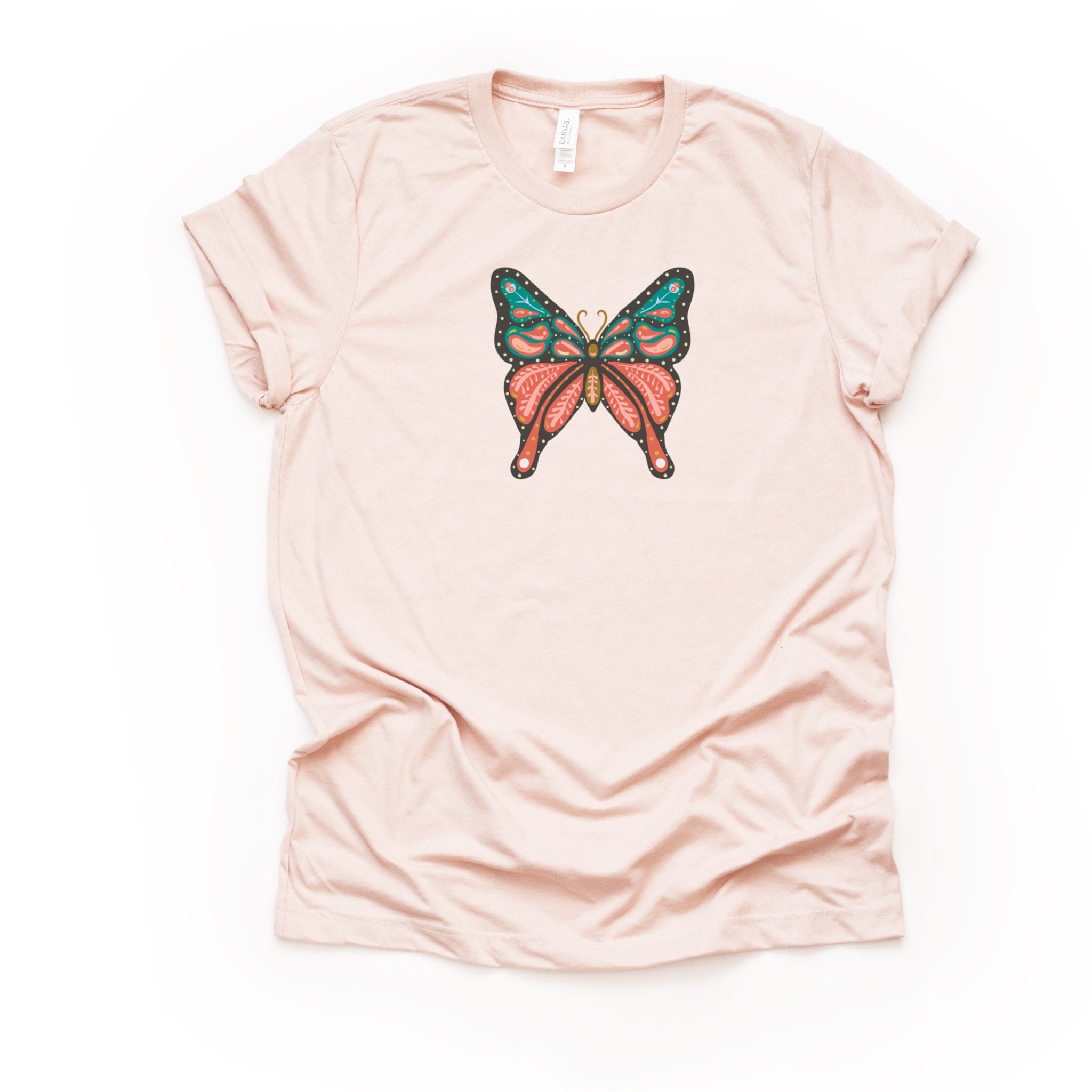 Butterfly Shirt Monarch Butterfly T Shirt Aesthetic Clothing Etsy