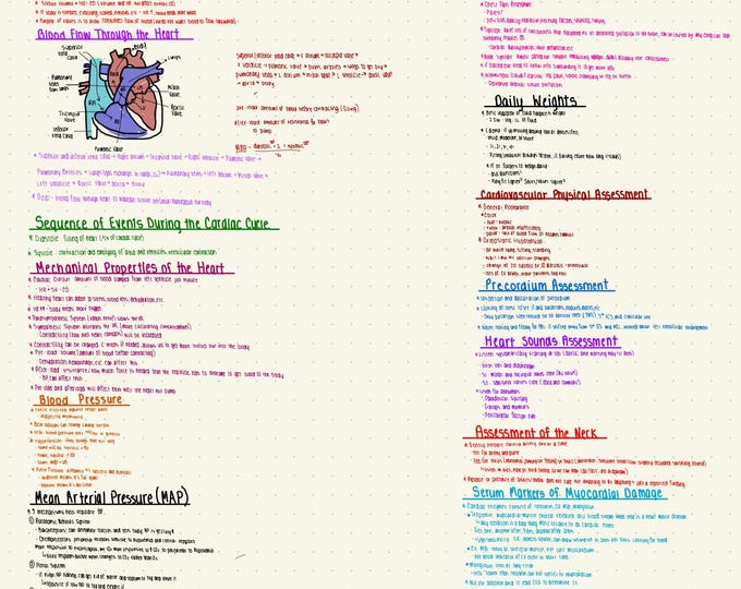 MEDSURG NOTES OVER 75 Pages Pass Nursing School With a Breeze!!!! - Etsy