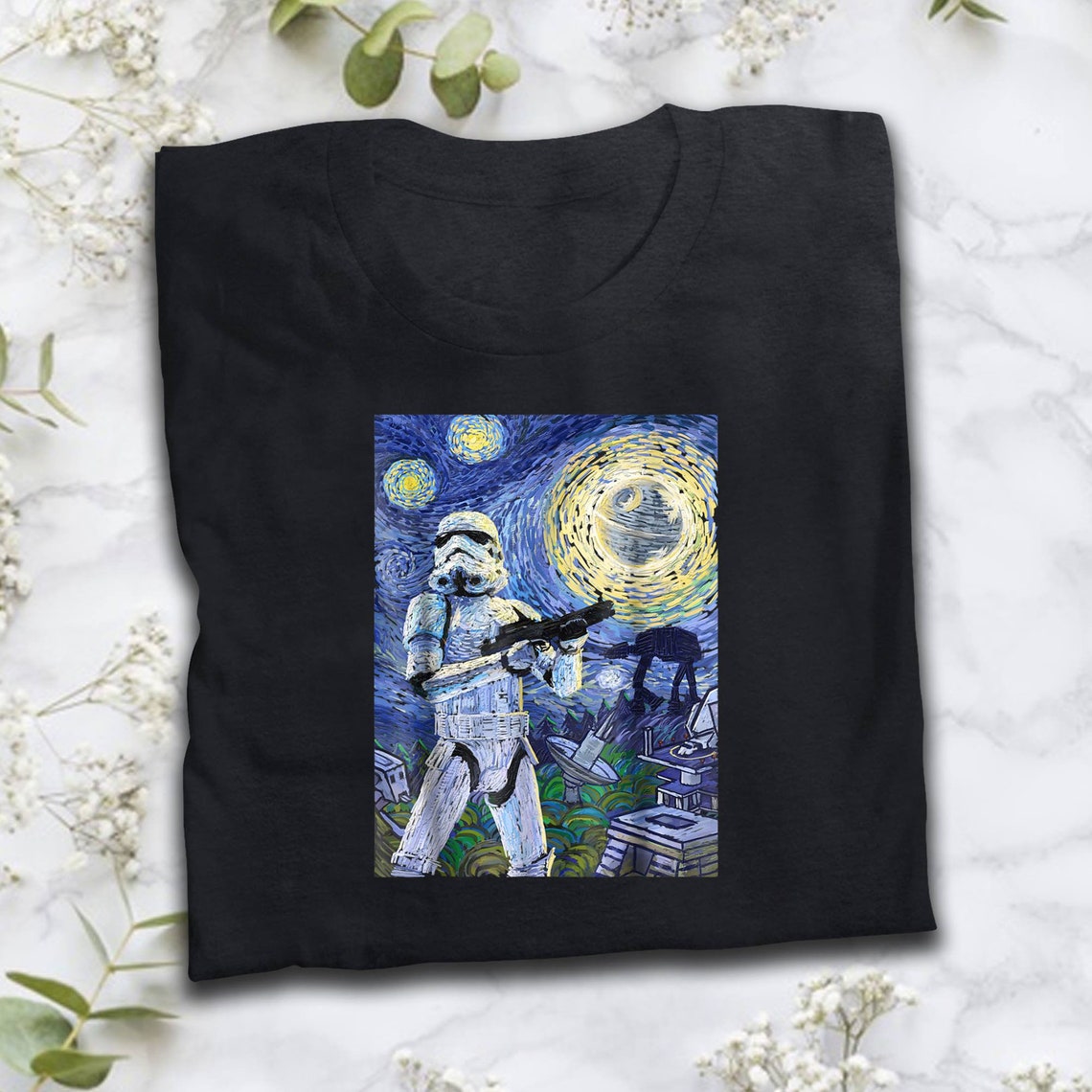 Star Wars Stormtrooper Starry Night Graphic T-Shirt C1 | Etsy