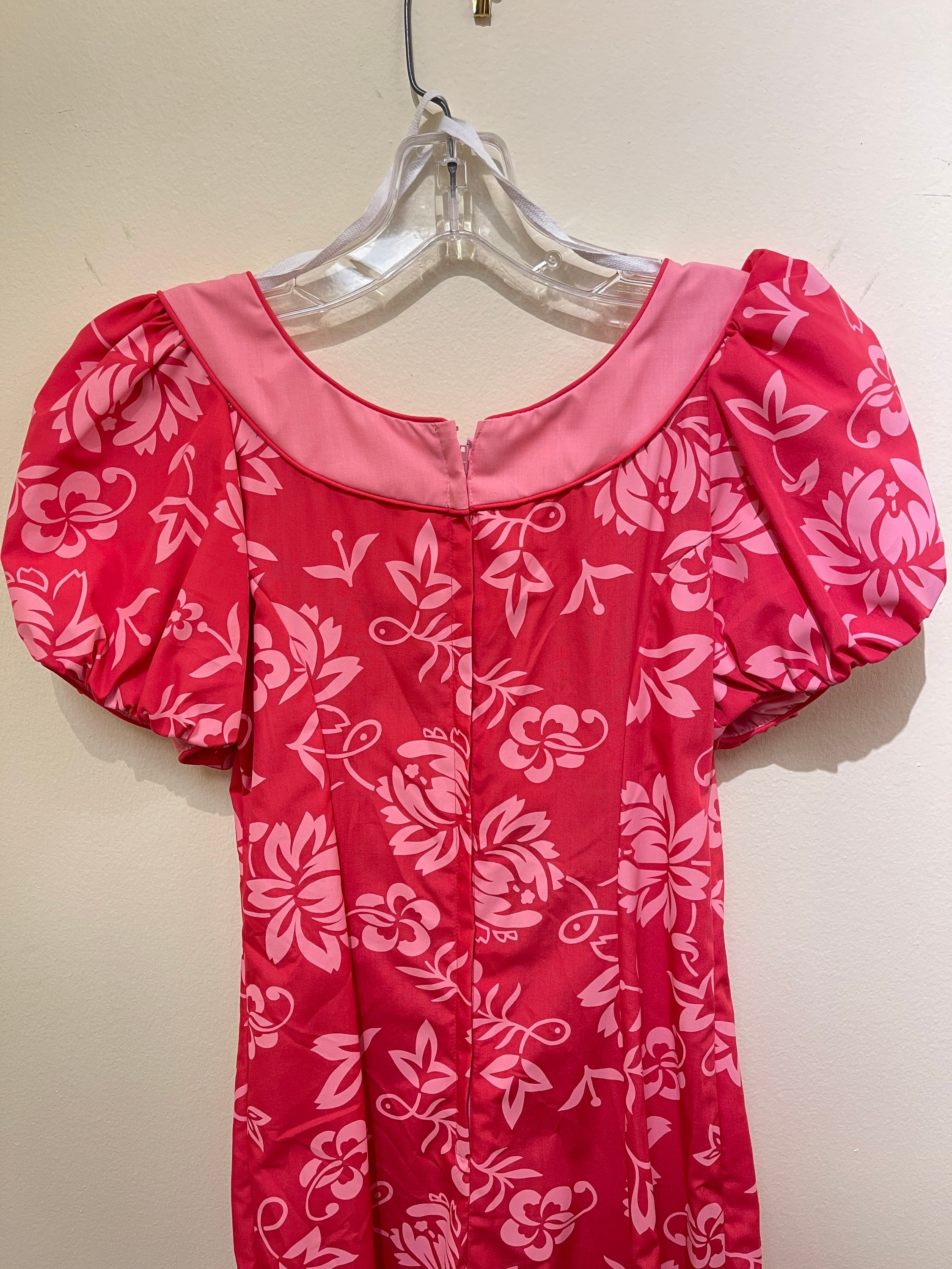 Relaxed Hibiscus Pink Muumuu Dress