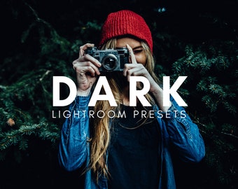 10 Dark and Moody Lightroom Presets, Mobile Filters For Iphone and Android, Black Presets for Desktop Lightroom