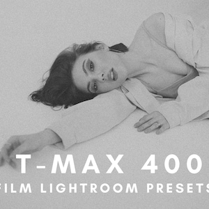 8 Kodak T-Max, Black & White Film presets for Adobe Lightroom, BW Filters, Fujifilm Presets, Retro Presets, 90s Filters