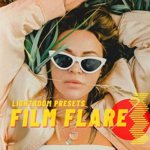 Film Flare Lightroom Presets, Retro Presets, Lr Mobile for Android and Iphone, 35mm Presets XMP and DNG Filters