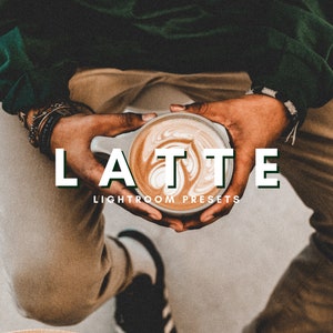 Predefinições Latte Lightroom para dispositivos móveis e desktop, predefinições Bronze para Android e Iphone, XMP, filtros DNG, predefinições de creme