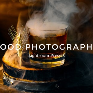 Food Photography Lightroom Presets for Desktop And Mobile Adobe Lightroom, XMP presets, DNG presets, Mobile filters for editing.