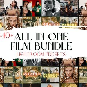 340+ LIGHTROOM Presets Bundle, Influencer Blogger Preset, Film Instagram Mobile & Desktop Preset, VSCO filter