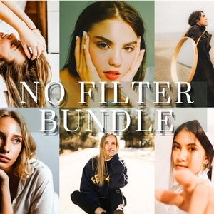 No Filter Lightroom Mobile & Desktop Presets, Natural Look  Portrait presets, Instagram for Influencer Filter
