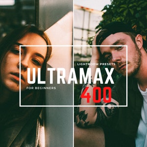 Kodak UltraMax 400 Retro film Lightroom Presets for Mobile and desktop, Iphone and Android Vintage filters, XMP and DNG presets