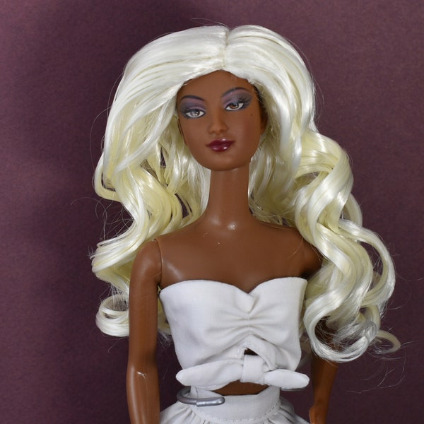 GEMMA doll wig in porcelain 4-5