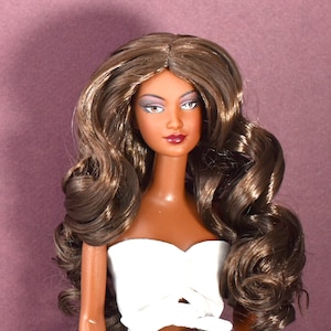 GEMMA doll wig in dark ash brown 4-5