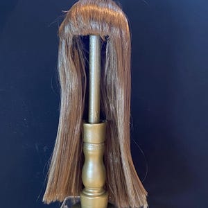 JASMINE doll wig in medium golden brown 4-5&quot;